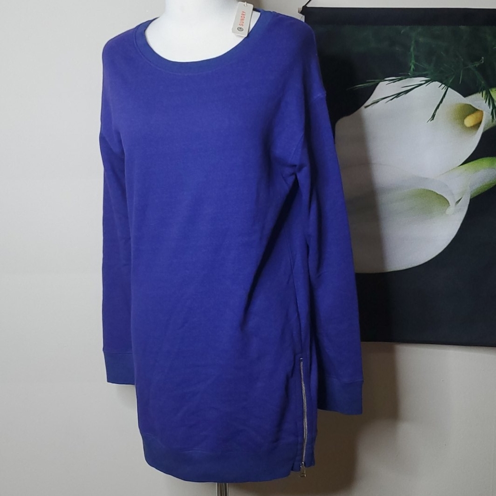 NWT Sundry Side Zip Pullover Tunic